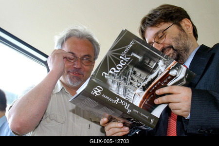 A Rock története c. könyv sajtóbemutatója-stock-foto