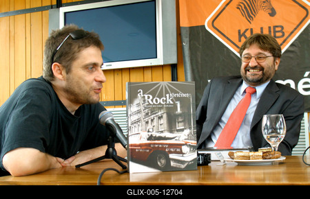 A Rock története c. könyv sajtóbemutatója-stock-foto