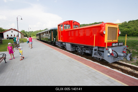 A felcsúti kisvasút-stock-foto