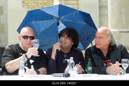 Volt egyszer egy Ifipark sajtótájékoztató-stock-foto