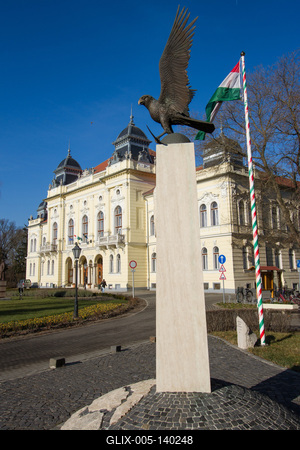 Trianon emlékmű Kisújszálláson-stock-foto