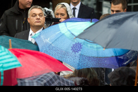 1956-os állami megemlékezés a Terror Háza előtt-stock-foto