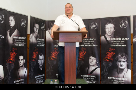 Németh Szilárd sajtótájékoztatója a Csepeli Szabadidő Központban-stock-foto