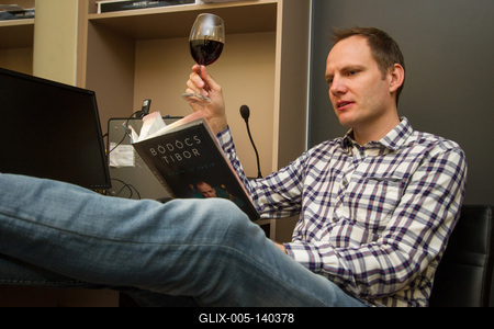 Bödőcs Tibor humorista-stock-foto