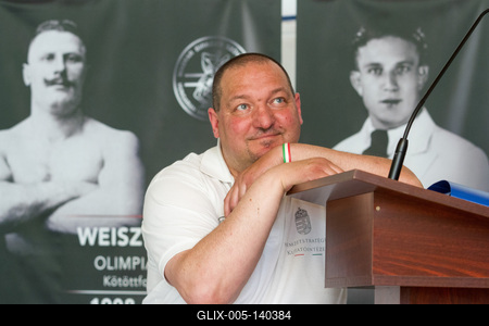 Németh Szilárd sajtótájékoztatója a Csepeli Szabadidő Központban-stock-foto