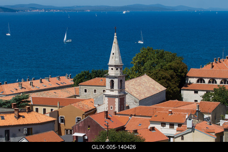 Horvátország, Zadar óvárosa-stock-foto