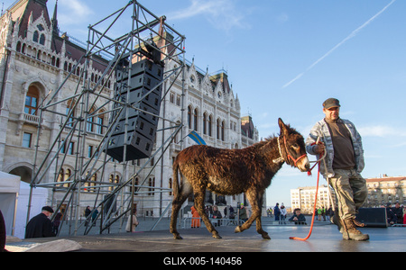 A Tanítanék Mozgalom tüntetése a Kossuth téren-stock-foto