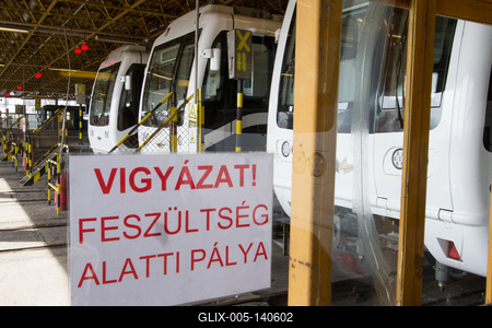 Tarlós István polgármester átadta a felújított orosz metrószerelvényeket-stock-foto