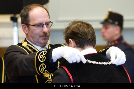 5 éves fennállását ünnepelte a Nemzeti Közszolgálati Egyetem-stock-foto