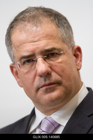 Kósa Lajos sajtótájékoztatót tart-stock-foto