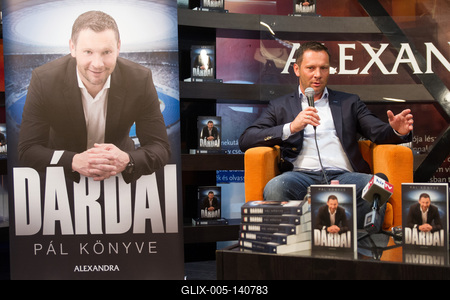 Dárdai Pálról szóló könyv bemutatója-stock-foto