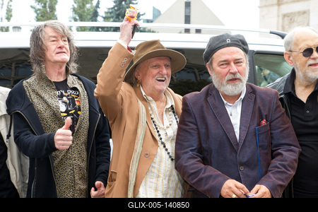 Sajtótájékoztatót tartott az Omega együttes-stock-foto