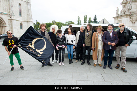 Sajtótájékoztatót tartott az Omega együttes-stock-foto