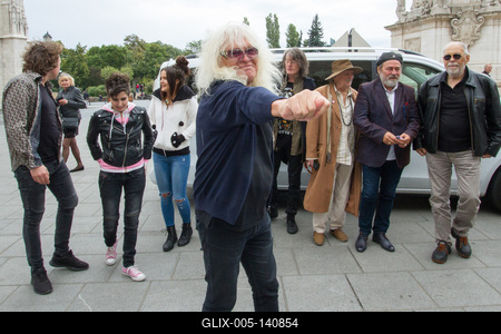 Sajtótájékoztatót tartott az Omega együttes-stock-foto