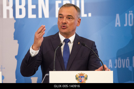 Orbán Viktor Győrbe látogatott-stock-foto