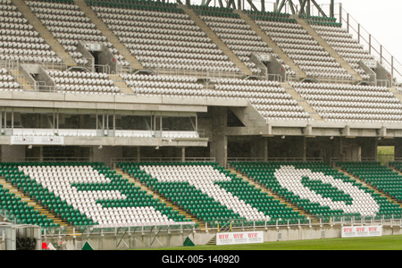 A bezárt az ETO Park és a stadion Győrben.-stock-foto