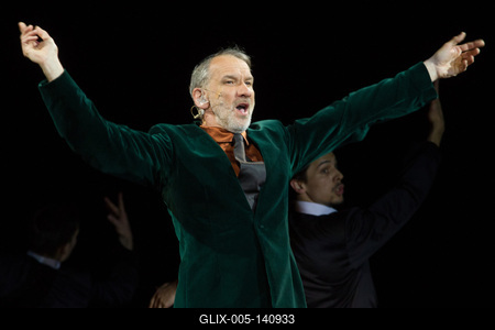 A Passió XXI című előadás a Budapest Sportarénában-stock-foto