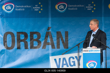 DK rendezvény a Nyugati téren-stock-foto