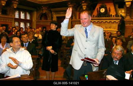 Díszpolgári címek és Pro Urbe díjak átadása-stock-foto