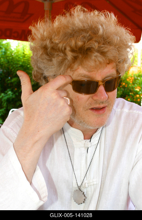 Müller Péter Sziámi költő, énekes-stock-foto