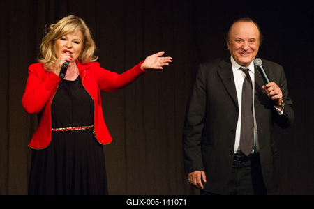 Korda György és Balázs Klári koncertje a Rózsa Művelődési házban-stock-foto