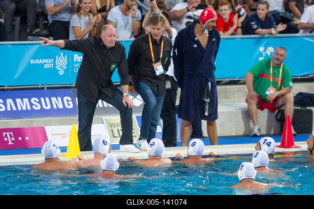 Millenium Hungaria-Galatasaray masters vizilabda mérkőzés-stock-foto