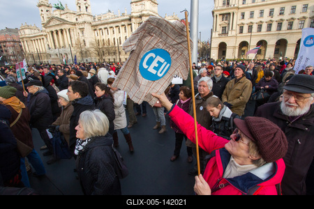 Oktatás - A Tanítanék Mozgalom demonstrációja-stock-foto