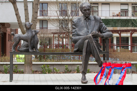 Felavatták Tom Lantos szobrát-stock-foto