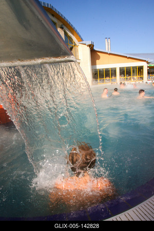 Gyógy- és Wellnessfürdő, Sárvár-stock-foto