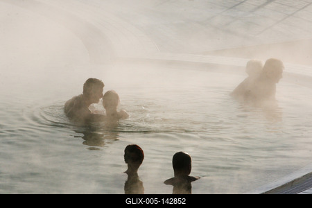 Gyógy- és Wellnessfürdő, Sárvár-stock-foto