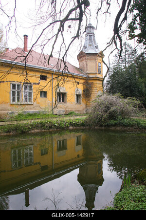 Kámoni Arborétm, Szombathely-stock-foto
