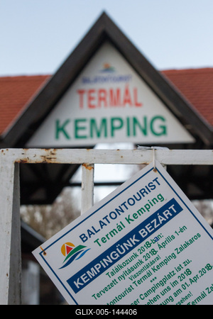 A Zalakarosi Termál Kemping-stock-foto