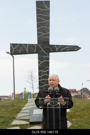 Politika - Szmolenszk emlékmű avatás-stock-foto