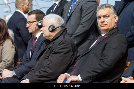 Politika - Szmolenszk emlékmű avatás-stock-foto