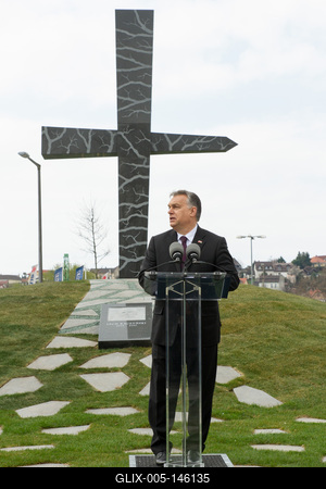 Politika - Szmolenszk emlékmű avatás-stock-foto