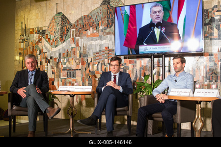 Politika - Miniszterelnök-jelöltek vitáznak-stock-foto