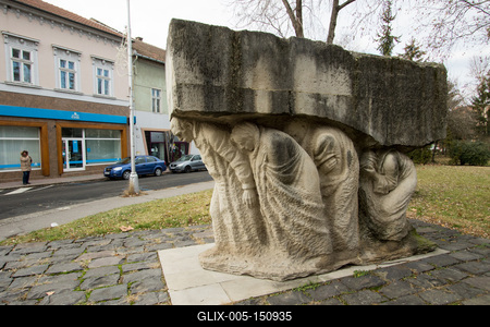 Komárno.A képen az 1944-48 közötti idõszak üldözöttjeinek az emlékmûve.2018.12.29.Fotó:Vörös Szilárd-stock-foto