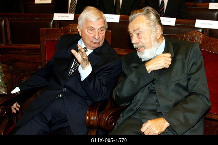 Bacsó Péter és Ranschburg Jenő-stock-foto