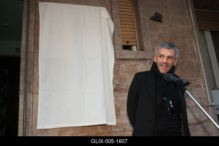 Kapás Dezső emléktábla-stock-foto