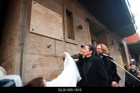 Kapás Dezső emléktábla-stock-foto