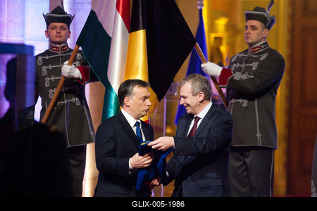 Belgium átadta az EU-elnökséget Magyarországnak-stock-foto