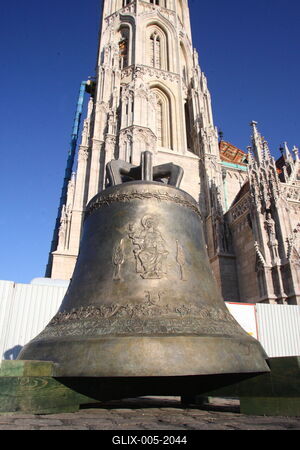 A Mátyás templom harangjai-stock-foto