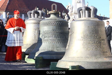 A Mátyás templom harangjai-stock-foto