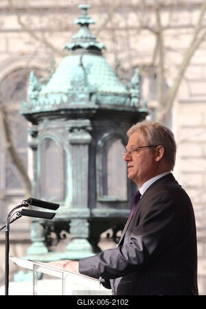 Március 15.-i megemlékezés a Batthyány örökmécsesnél-stock-foto