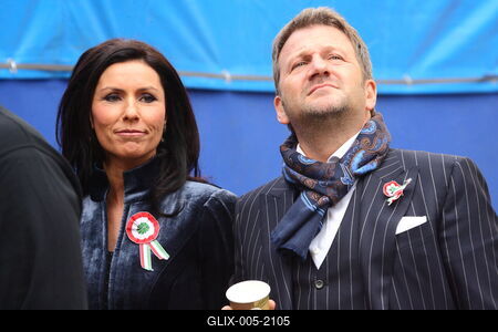 Március 15.-i megemlékezés a Batthyány örökmécsesnél-stock-foto