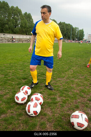 Puskás-Suzuki Kupa öregfiúk labdarúgó mérkőzés-stock-foto