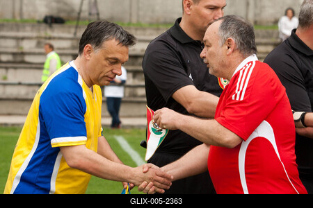 Puskás-Suzuki Kupa öregfiúk labdarúgó mérkőzés-stock-foto