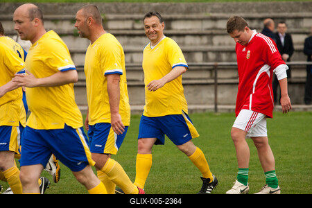 Puskás-Suzuki Kupa öregfiúk labdarúgó mérkőzés-stock-foto
