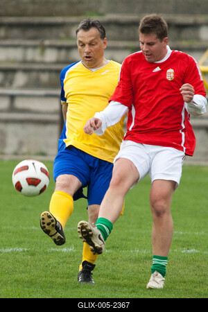 Puskás-Suzuki Kupa öregfiúk labdarúgó mérkőzés-stock-foto