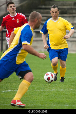 Puskás-Suzuki Kupa öregfiúk labdarúgó mérkőzés-stock-foto